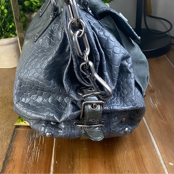 Coach Rare Sadie Exotic Croc Embossed and Suede Large Satchel - Picture 12 of 17